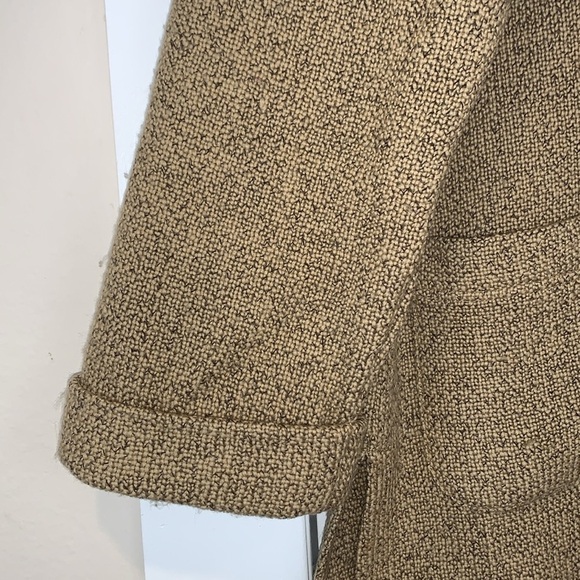 Vtg J Jill Retro Woven Swing Pleat Back Wool Coat M - Picture 7 of 15